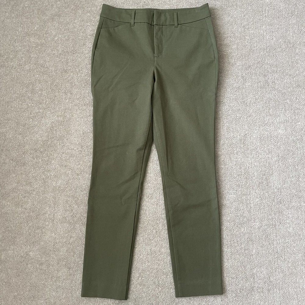 Old Navy Pants Womens 4 Green Pixie High Rise Skinny Stretch Casual Ankle